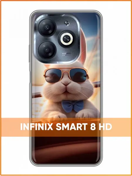 Case Face Чехол на Infinix Smart 8 HD с принтом Кролик