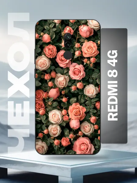 Caseworld Чехол на Redmi 8 кустовые розы