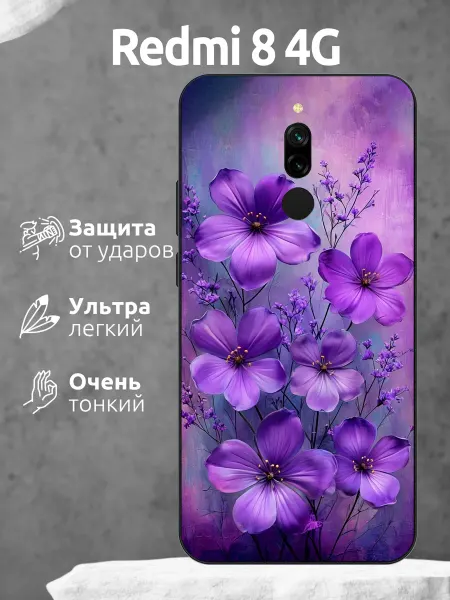 Li&Va Чехол на Redmi 8 цветы