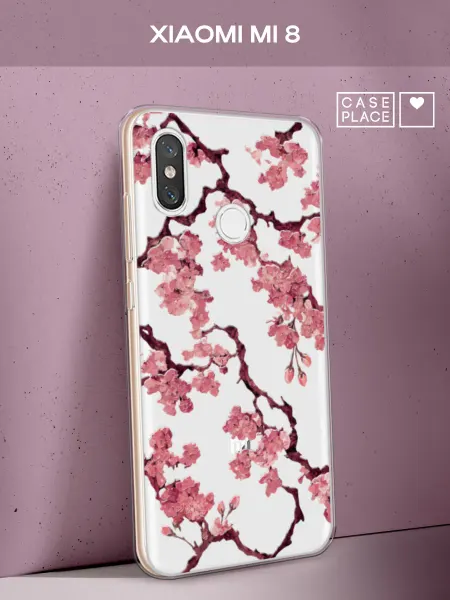 Xiaomi Чехол на Mi 8 сакура