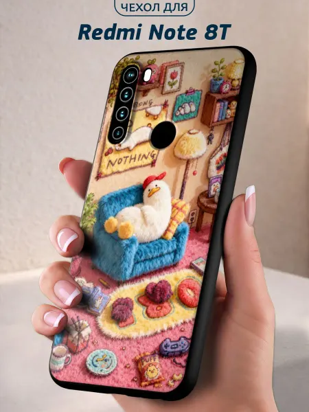 Infinity pick Чехол на REDMI Note 8T с принтом Уточка
