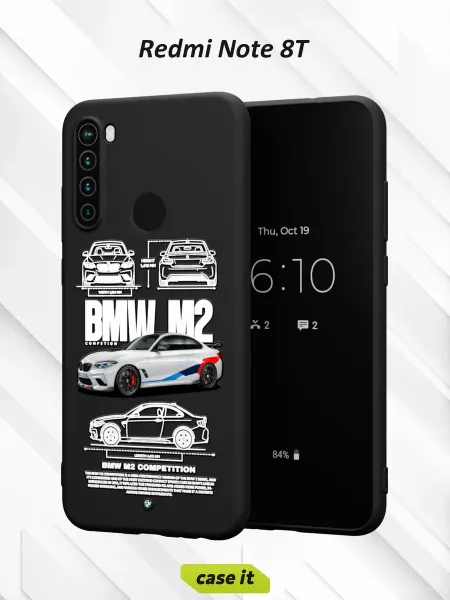 Case it Чехол на Redmi Note 8Tс принтом BMW M2
