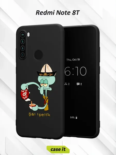Case it Чехол на Redmi Note 8Tс принтом Сквидвард
