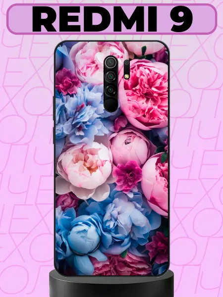 Aiiir Чехол на Redmi 9 пионы