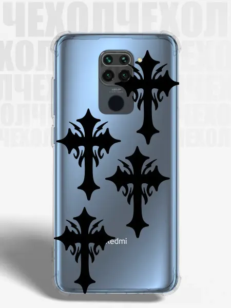 TUDOR. Чехол на Redmi Note 9 y2k крест