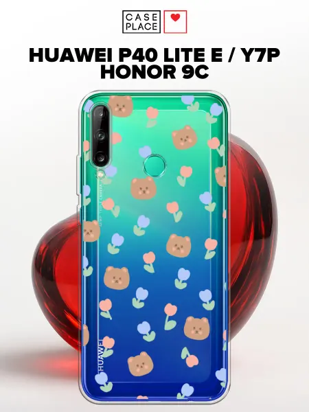 Huawei Чехол на P40 lite E Honor 9C с медведем