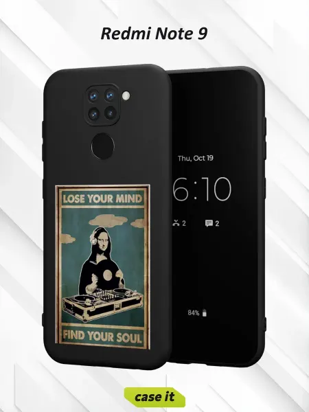 Case it Чехол на Redmi Note 9с принтом Мона Лиза