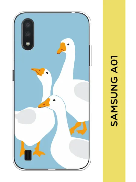 Almoa Чехол на Samsung A01 с утками