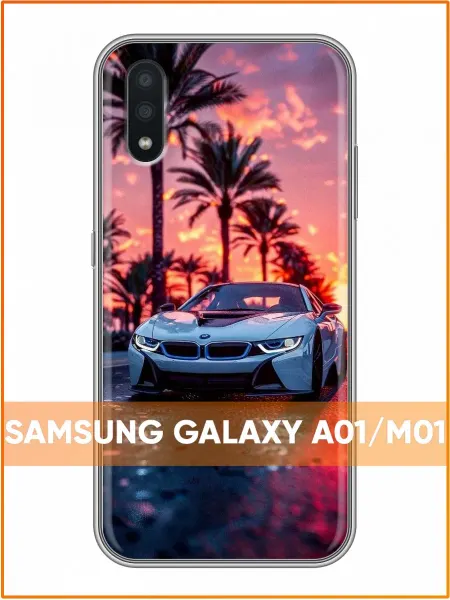Case Face Чехол на Samsung Galaxy A01 с принтом БМВ