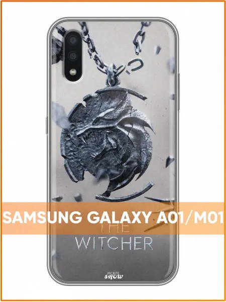 Case Face Чехол на Samsung Galaxy A01 с принтом Ведьмак