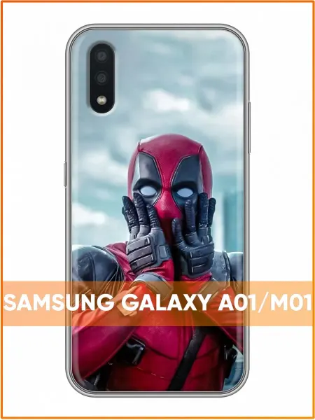 Case Face Чехол на Samsung Galaxy A01 с принтом Дэдпул