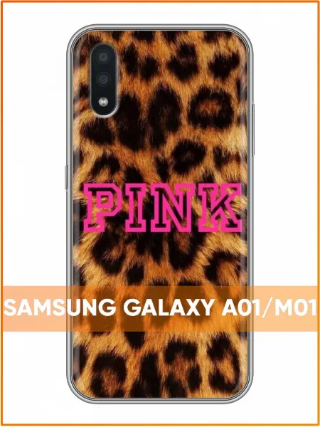 Case Face Чехол на Samsung Galaxy A01 с принтом Леопард
