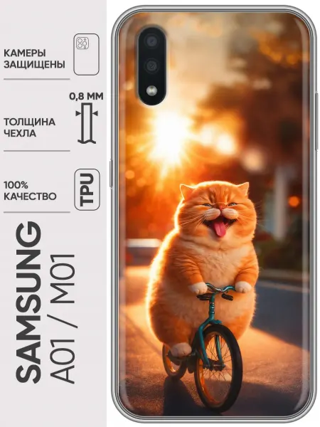 Trendmall Чехол на Samsung Galaxy M01, A01 котики женский