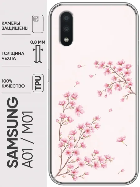 Trendmall Чехол на Samsung Galaxy M01, A01 черный мужской