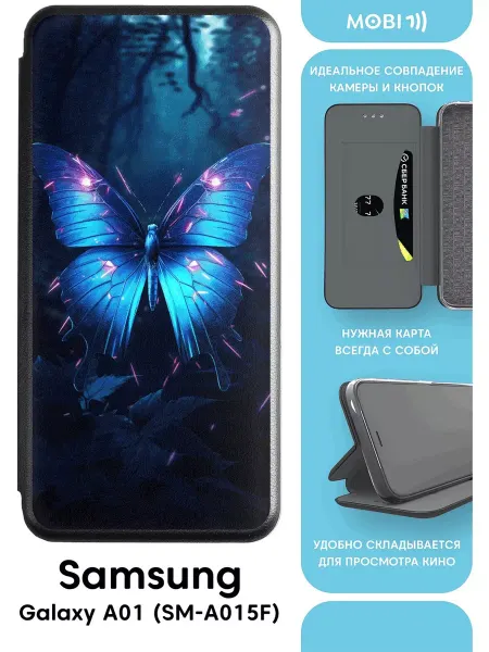 Mobi711 Стильный чехол-книга для Samsung Galaxy A01
