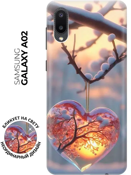 Bestluck Чехол на Samsung Galaxy A02 с сердечками