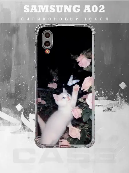PRINTberries Чехол на SAMSUNG A02 с принтом y2k котик