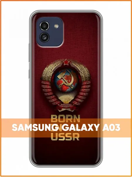 Case Face Чехол на Samsung Galaxy A03 с принтом герб СССР