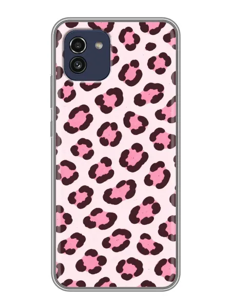 ChesnoCase Чехол на Samsung Galaxy A03 женский с леопардом