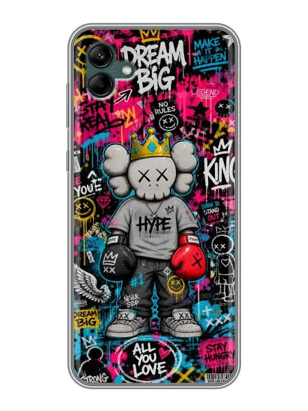 ChesnoCase Чехол на Samsung Galaxy A04 Граффити Медведь для мальчика