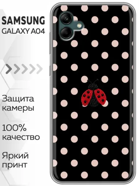 Marketclub Чехол на Samsung Galaxy A04 для девушки горошек