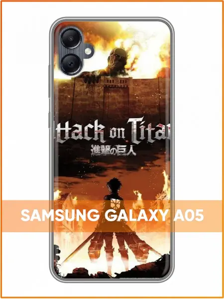 Case Face Чехол на Samsung Galaxy A05 с принтом Аниме Атака Титанов