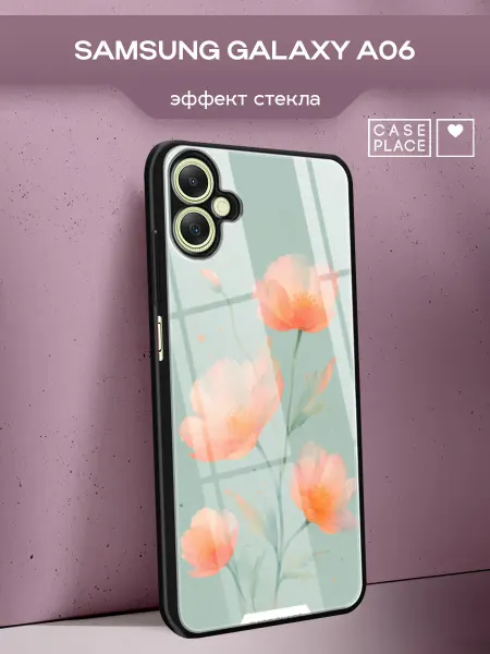 Case Place Чехол на Samsung A06 с цветочками