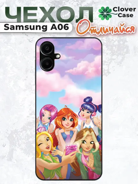 CloverCase Чехол на Samsung A06 Винкс
