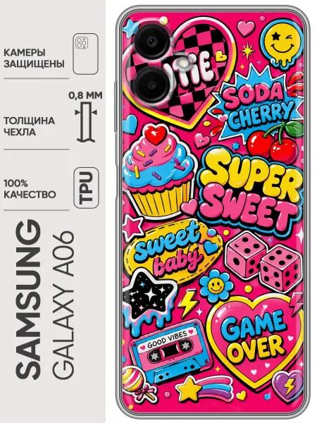 Trendmall Чехол на Samsung Galaxy A06 для девочки тренд