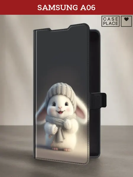 Samsung Чехол-книжка на A06 кролик