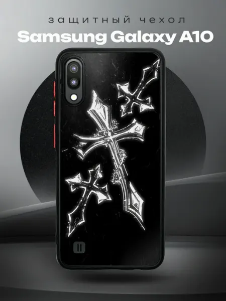 RR Case Чехол на SAMSUNG A10 с принтом готический крест