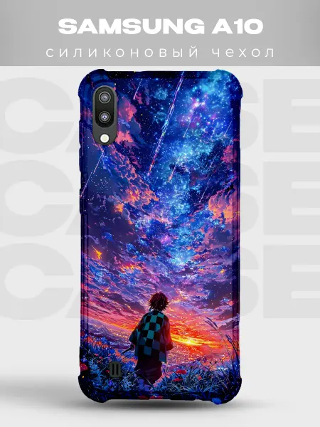 PRINTberries Чехол на Samsung A10 Танджиро Клинок рассекающий демонов неб
