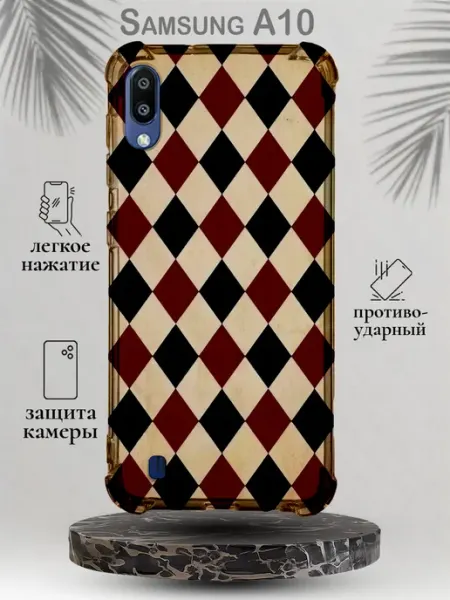 SteepCase Чехол на Samsung A10 ромбы аргайл преппи
