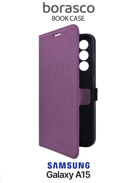 BORASCO Чехол на Galaxy A15 Book Case