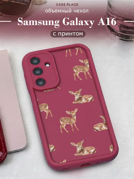 Samsung Чехол на A16 объемный с принтом милый