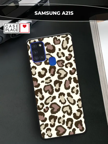 Samsung Чехол на A21s леопардовый