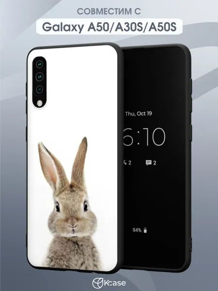 Kcase Чехол на Samsung A50 A30S A50S с принтом Кролик