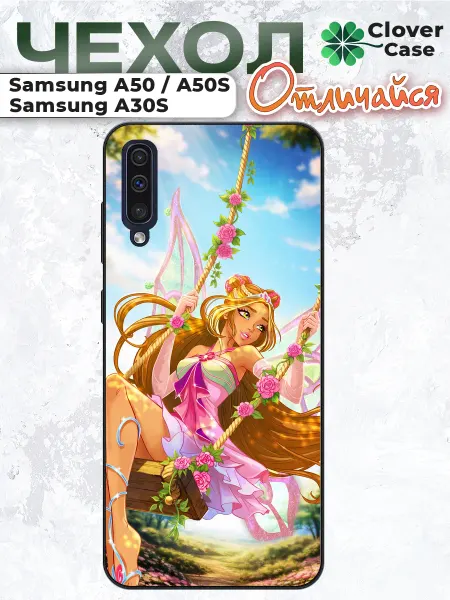 CloverCase Чехол на Samsung A50 Флора