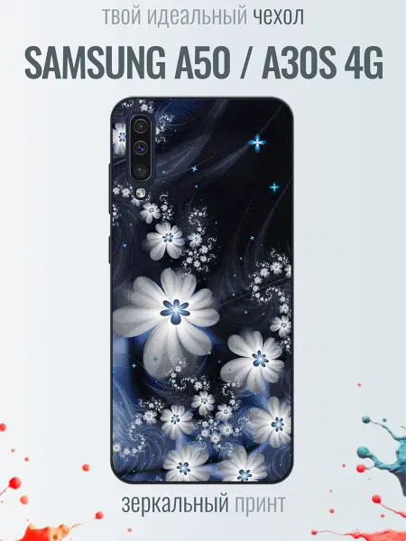 TrendyCase67 Чехол на Samsung A50 принт цветы y2k