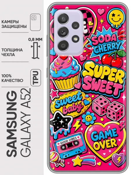 Trendmall Чехол на Samsung Galaxy A52 для девочки тренд