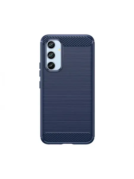 MyPads Чехол панель-бампер для Samsung Galaxy A54 под карбон, синяя