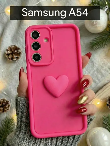 Orangeman Чехол на Samsung Galaxy A54 Сердечко Фуксия