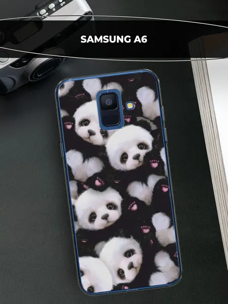 Samsung Чехол на Galaxy A6 панда