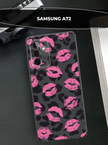 Samsung Чехол на Galaxy A72 с поцелуями