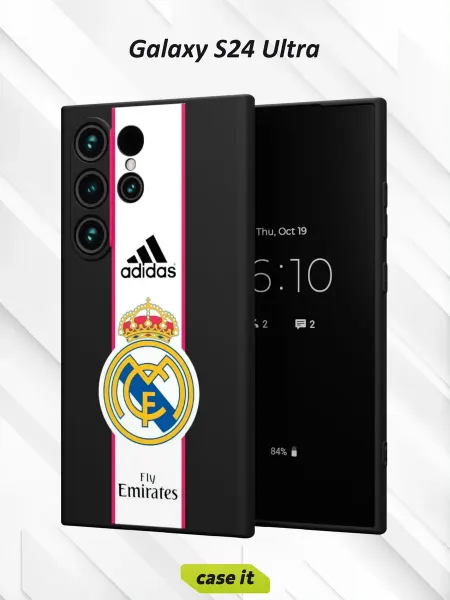 Case it Чехол на Samsung S24 Ultra с принтом adidas и Fly Emirates