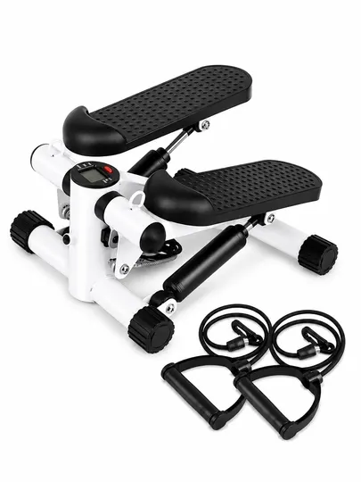 AXELUS Mini Stepper – компактный кардиотренажёр с дисплеем и эспандерами для дома