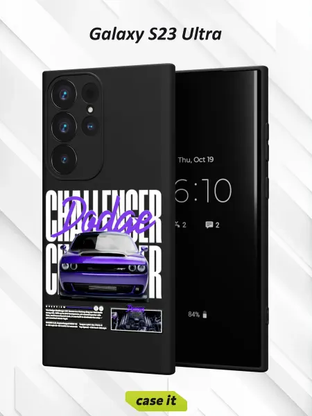 Case it Чехол на Samsung S23 Ultraс принтом The purple car