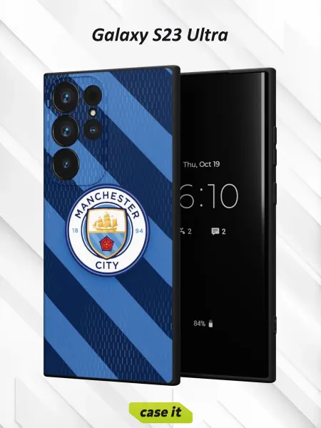 Case it Чехол на Samsung S23 Ultra с принтом Manchester City