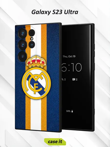 Case it Чехол на Samsung S23 Ultraс принтом Real Madrid CF