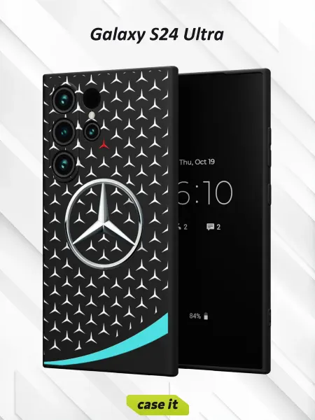 Case it Чехол на Samsung S24 Ultra трехлучевая звезда Mercedes